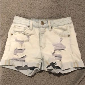 Light wash double 0 AEROPOSTALE midi shorts